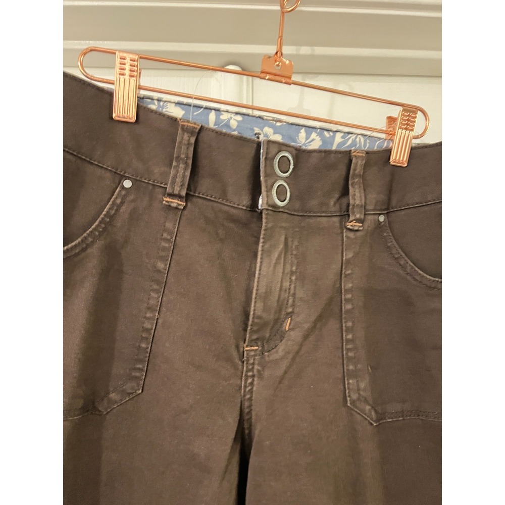 Vtg Jag Womens Y2K Chocolate Brown Low Rise Stretch Cropped Pants‎ Sz 10 90S - Picture 3 of 9